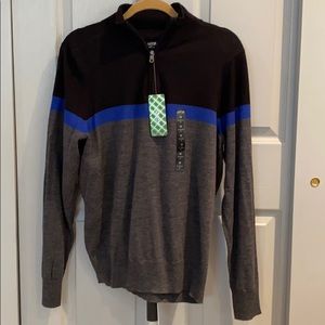 Men’s Quarter Zip Lightweight Sweater - M - NWT